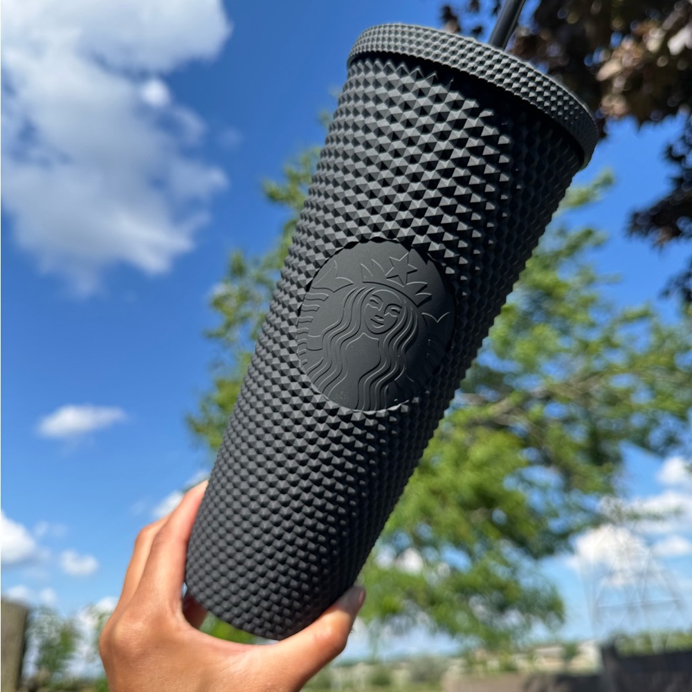 New Starbucks OG Black Matte Studded Venti Tumbler